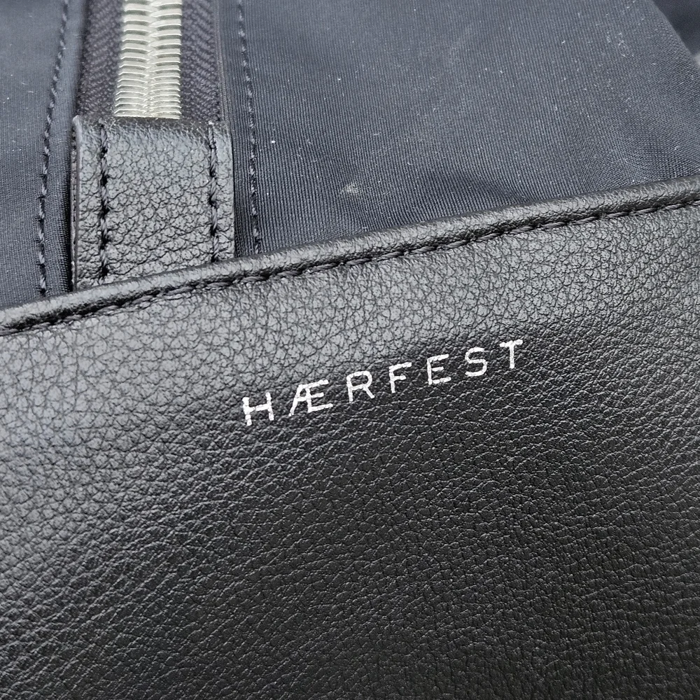 Haerfest x Mercedes Benz Limited Edition Black Nylon Vegan Leather Backpack Bag